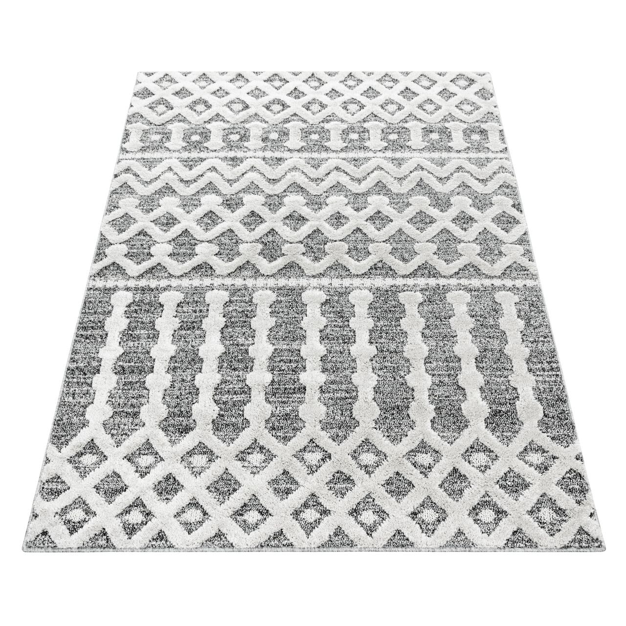 Ayyildiz Teppich, PISA 4710, GREY, 280 x 370 cm