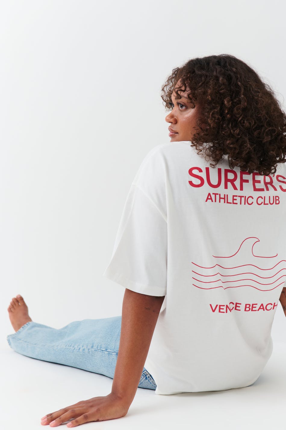 Oversized print tee