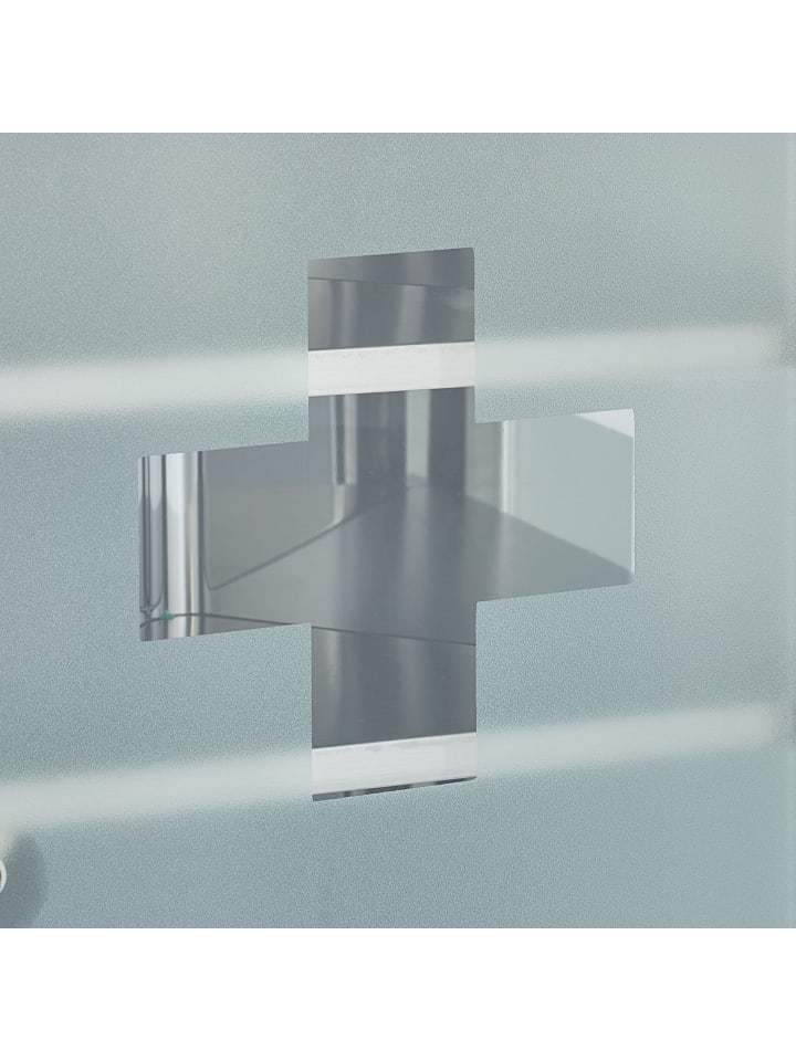 relaxdays Medizinschrank in Silber - (B)30 x (H)45 x (T)17,5 cm günstig kaufen onesize