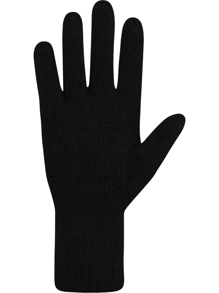 Normani Outdoor Sports Damen Merino Strick-Fingerhandschuhe Anula in Schwarz günstig kaufen