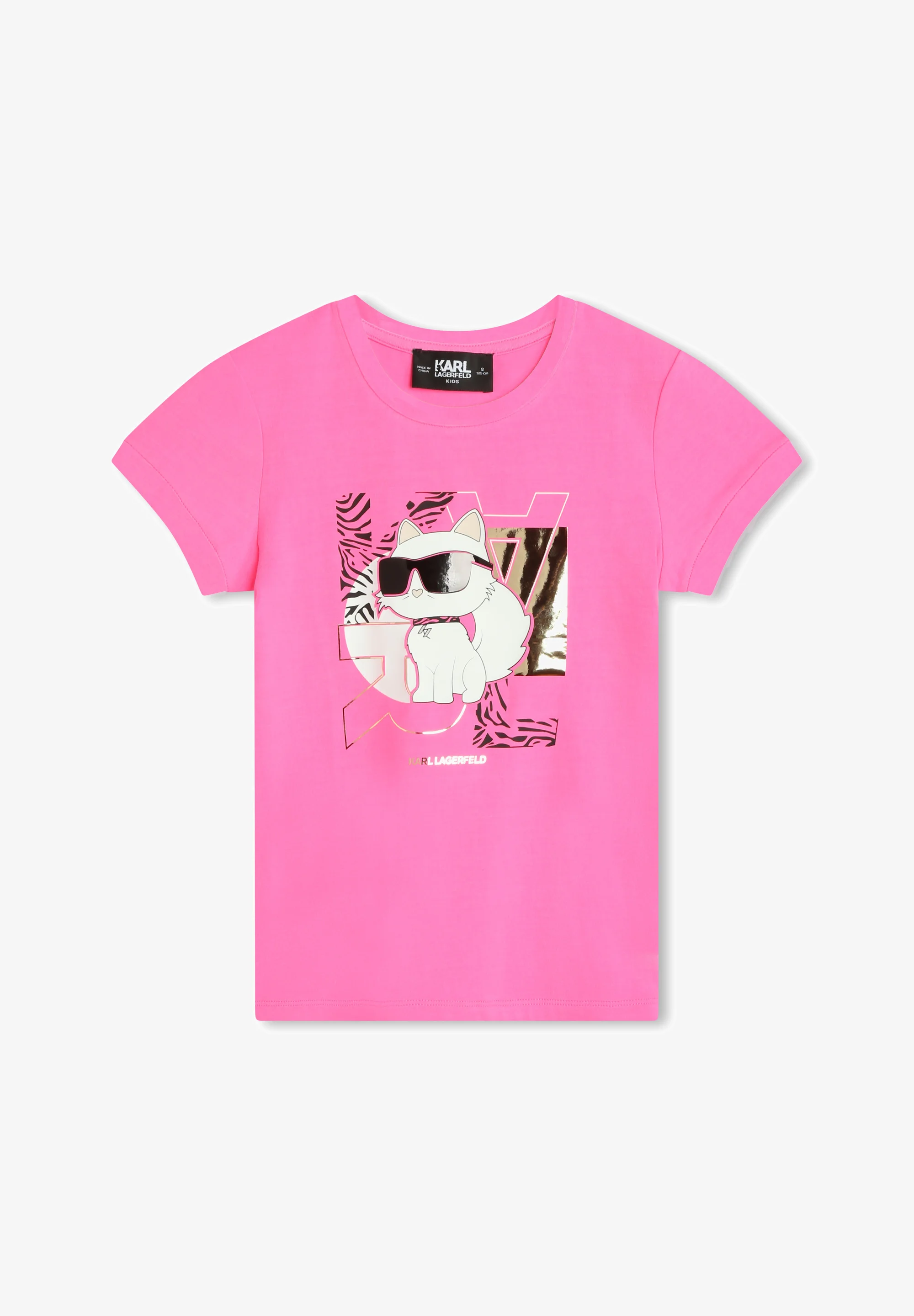 Camiseta infantil con estampado de KARL LAGERFELD