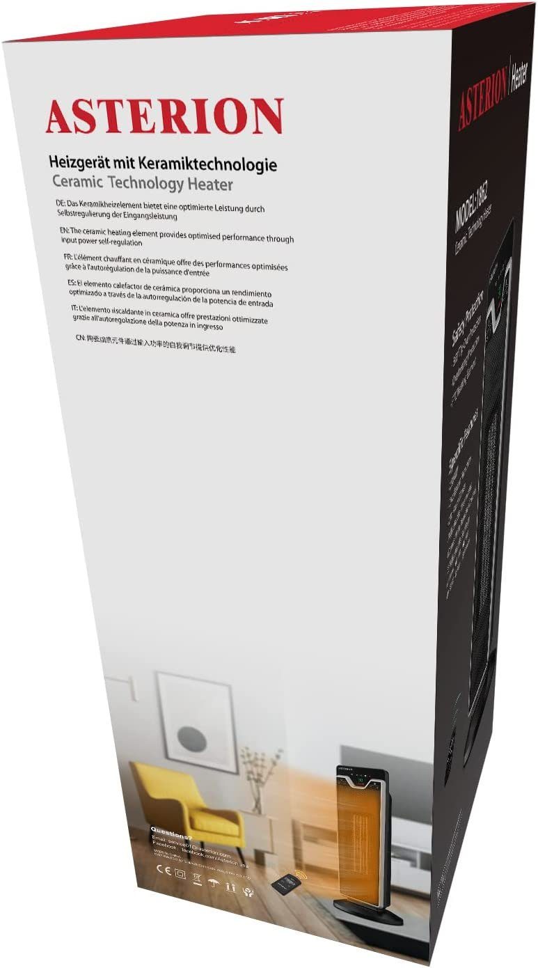 Daskoo Heizlüfter 2200W Keramik Heizlüfter Elektroheizung mit Thermostat, Energiesparend Leise, 24H Timer, Fernbedienung, Oszillationsfunktion