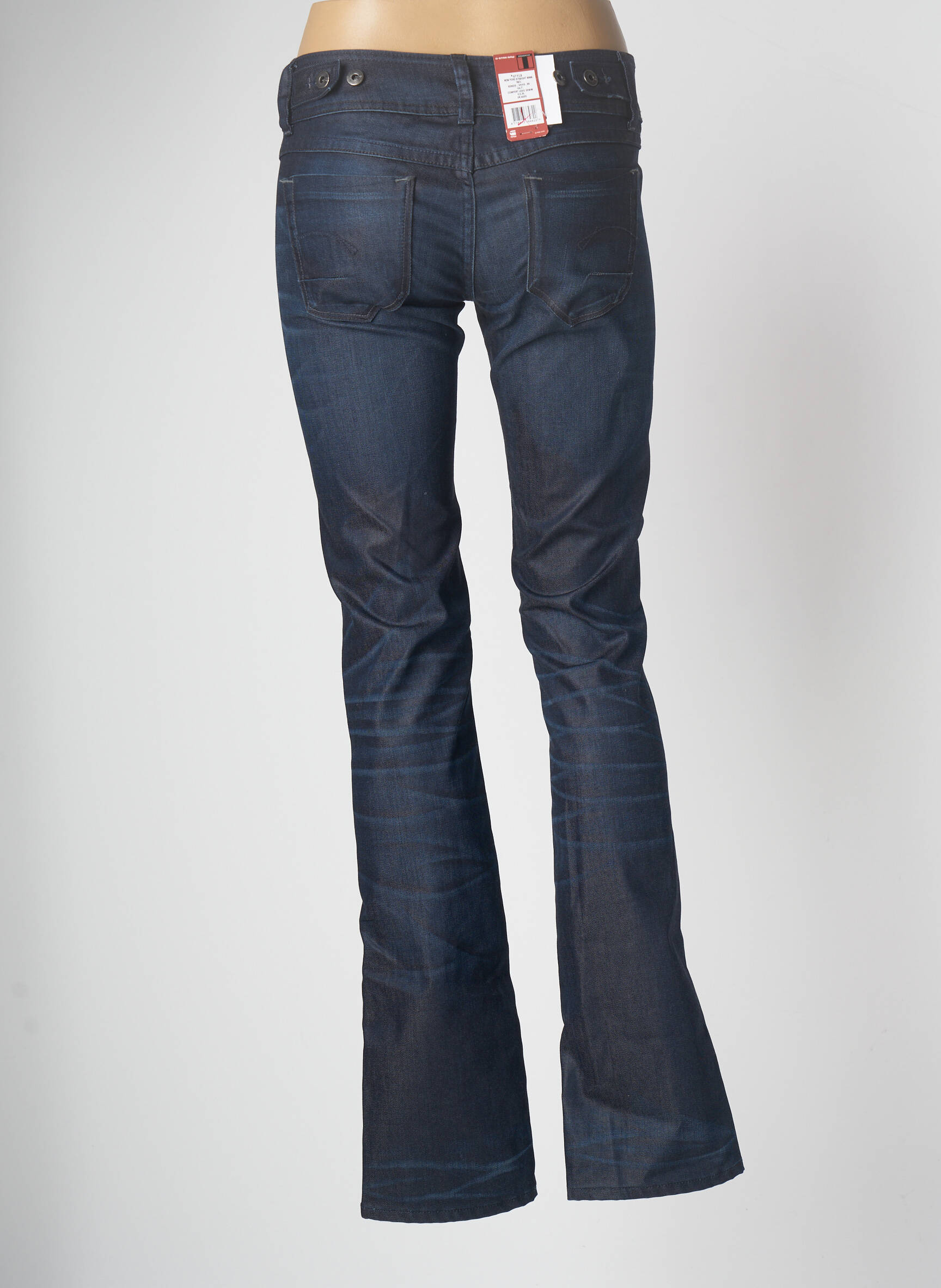 G Star Jeans Coupe Droite Femme couleur bleu