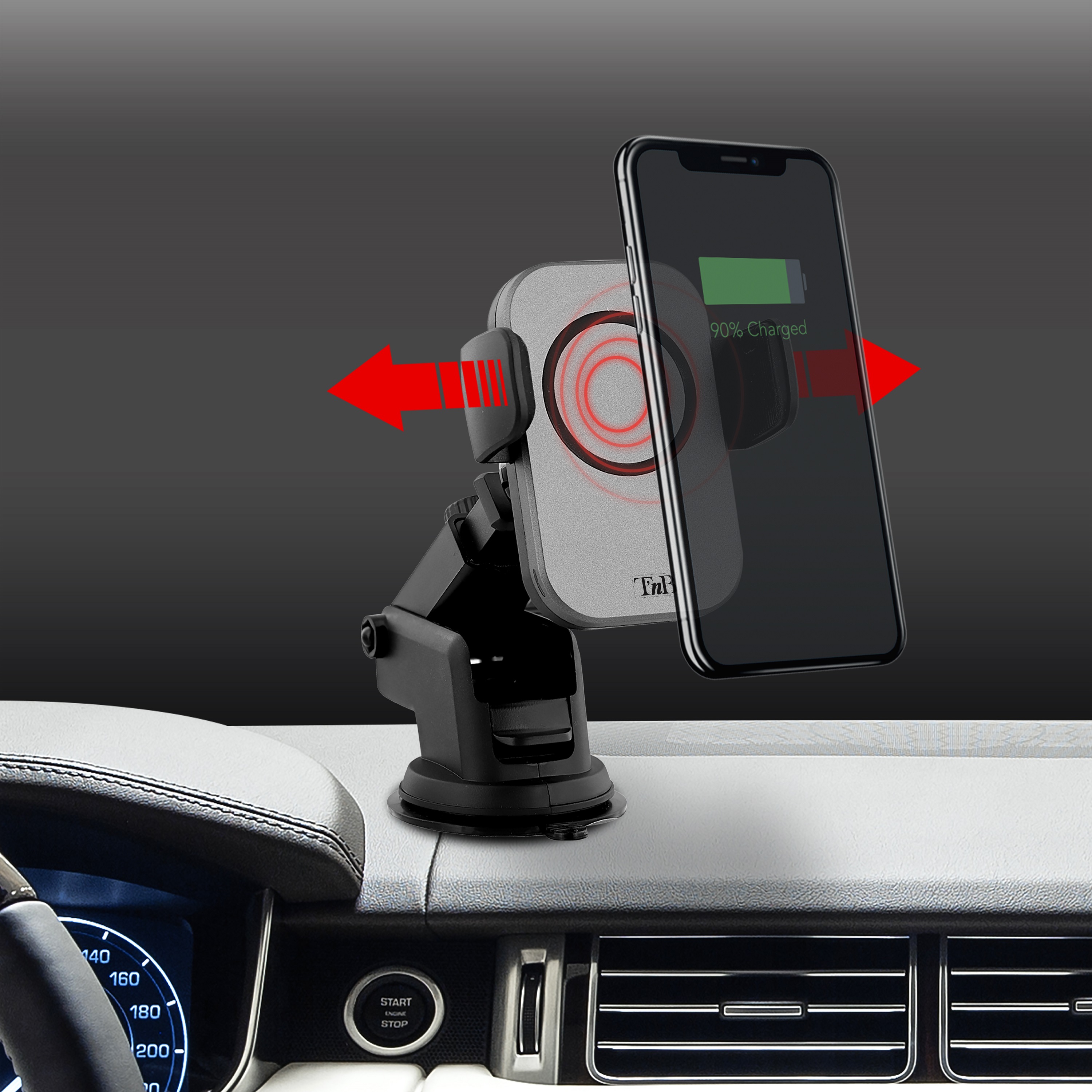 TNB Handyhalterung inkl. 15 W Premium wireless Charger - ATU