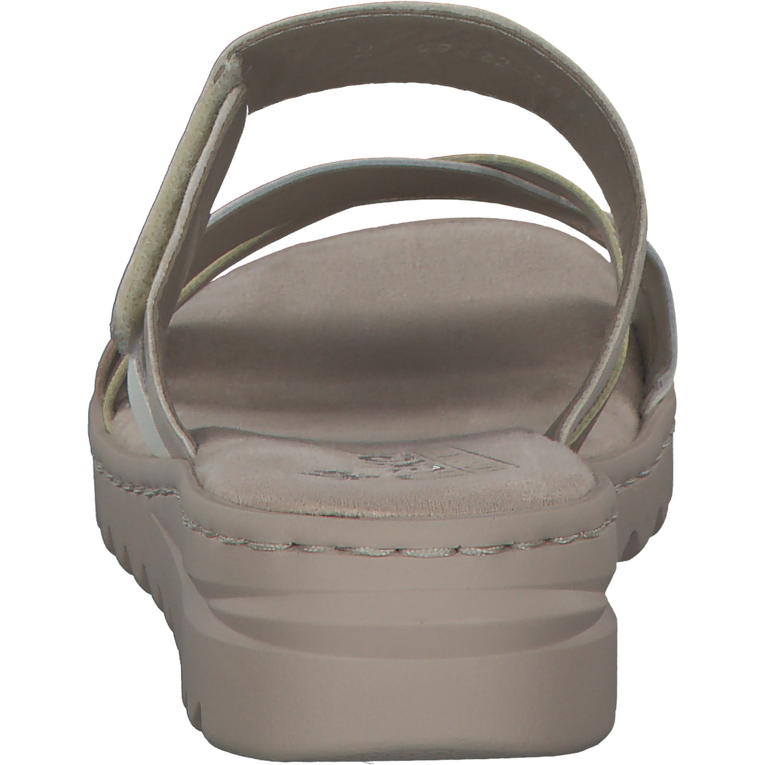 Rieker V4652, Plateau-Pantoletten, Damen, altrosa/lightgold/offwhite/per