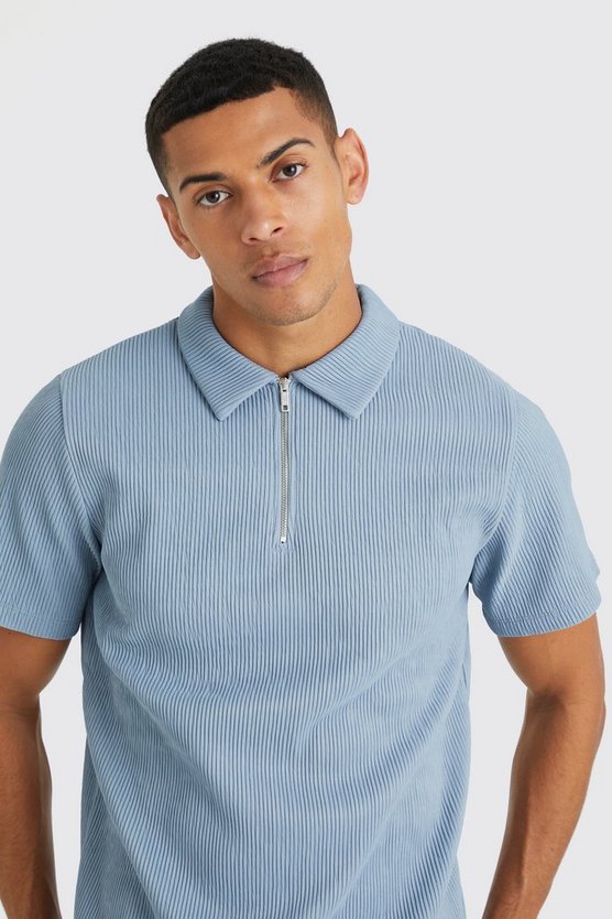 Poloshirt mit Reißverschluss