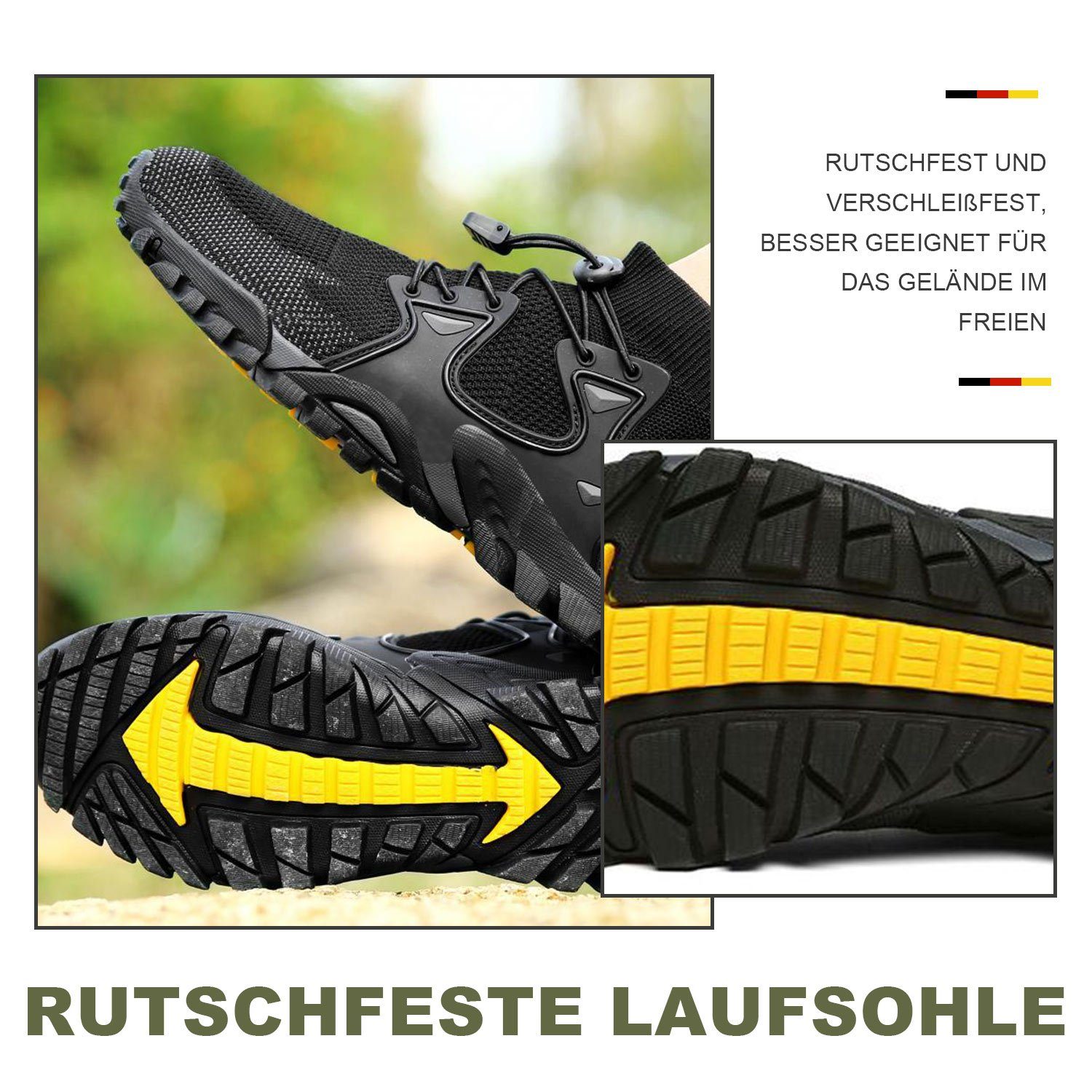 MAGICSHE Wasserschuhe Minimalschuhe mit extrem biegsamer Laufsohle Barfußschuh Geeignet für die Maschinenwäsche von Fitnessschuhen
