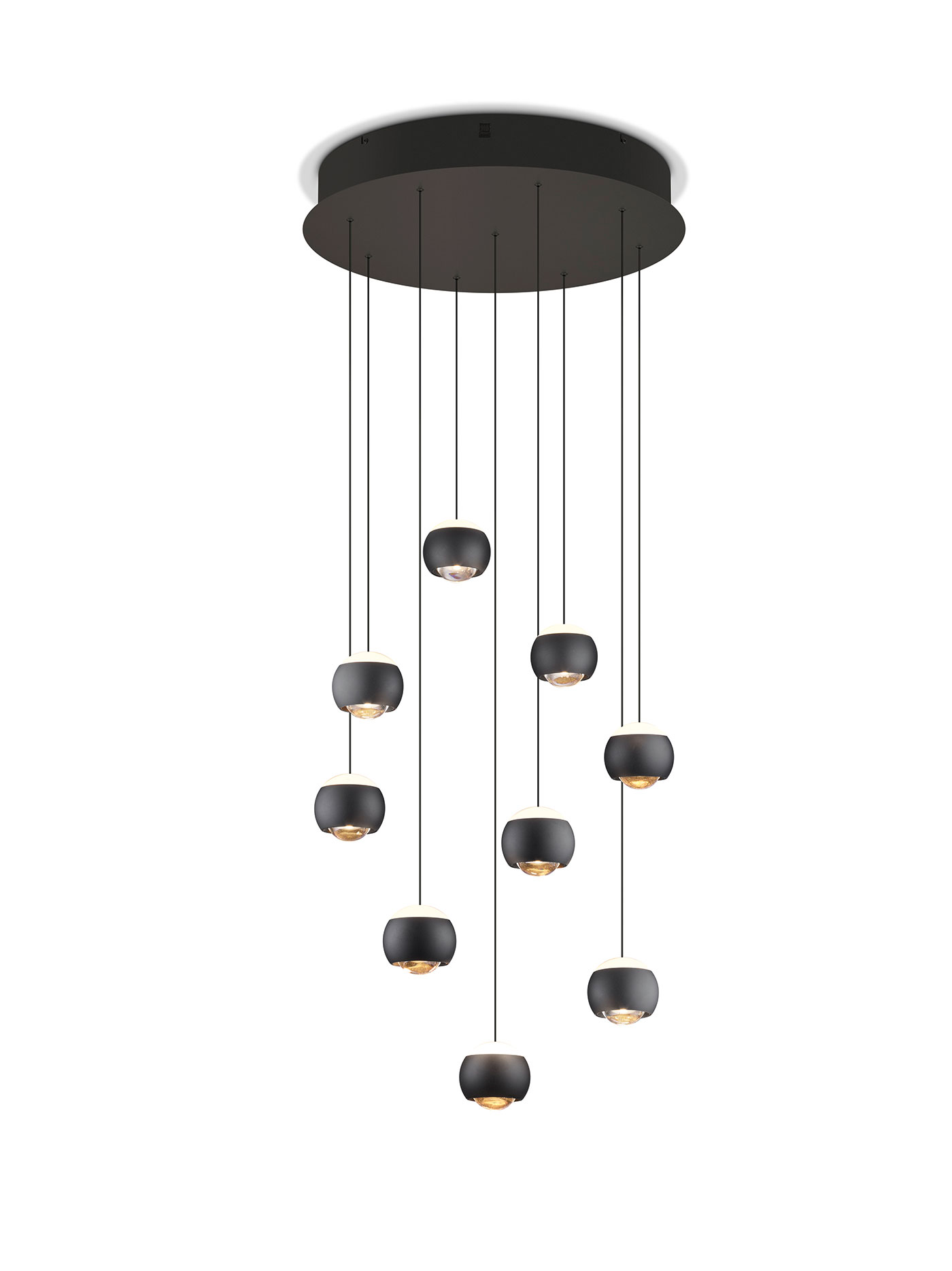 MusterringLED-Pendelleuchte 9flg
