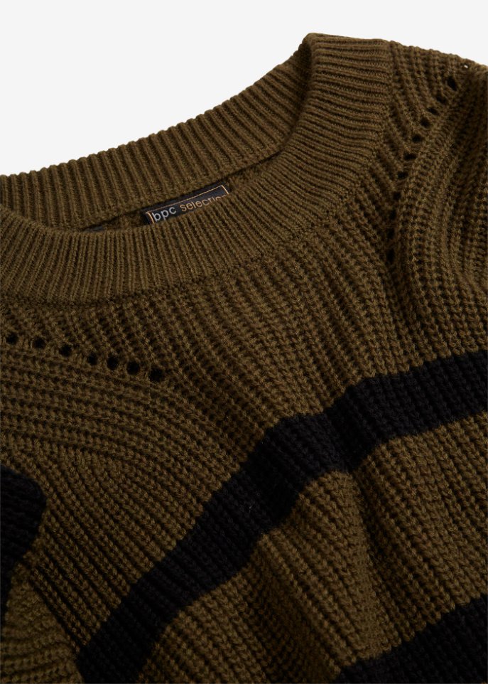 Wollpullover mit lockerer Passform