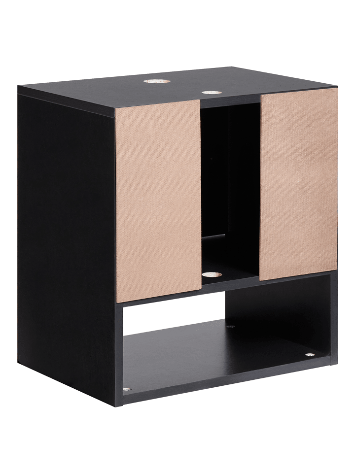Beliani Waschbeckenunterschrank LIMERIA in Schwarz - (W) 45 x (H) 47 x (L) 30 cm günstig kaufen onesize