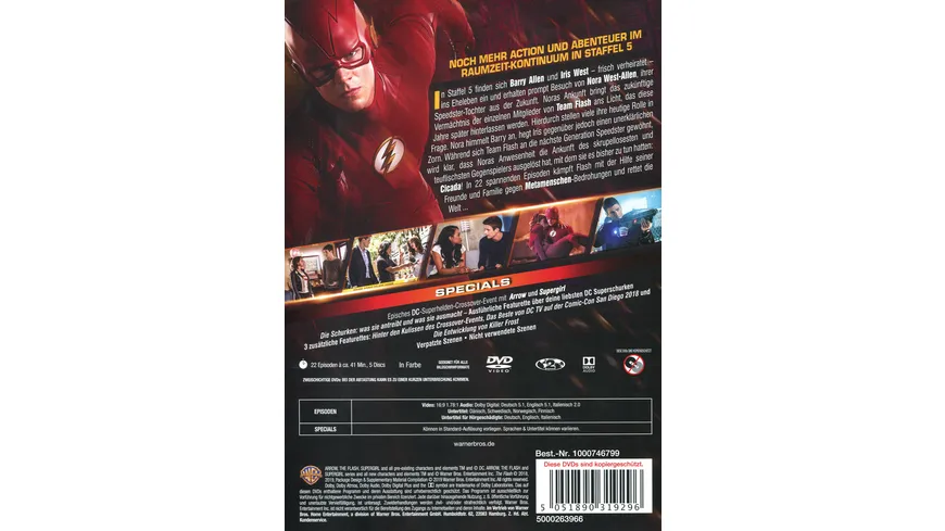 The Flash - Die komplette 5. Staffel  [5 DVDs]