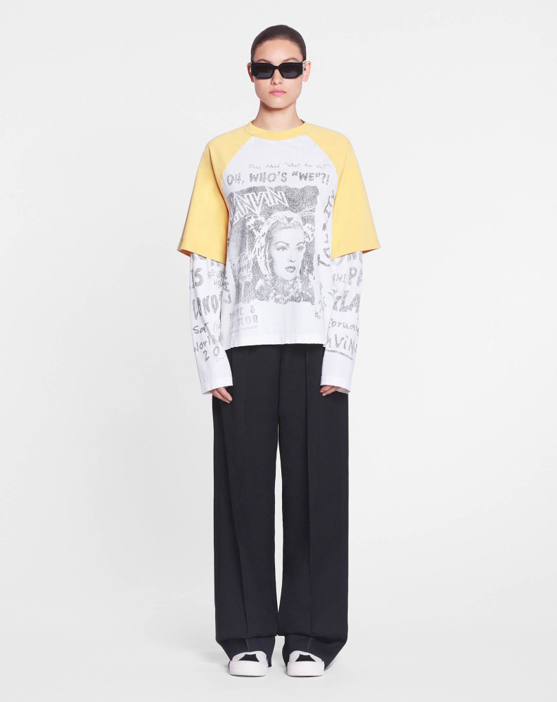 T-SHIRT À MANCHES LONGUES IMPRIMÉ LANVIN X FUTURE
