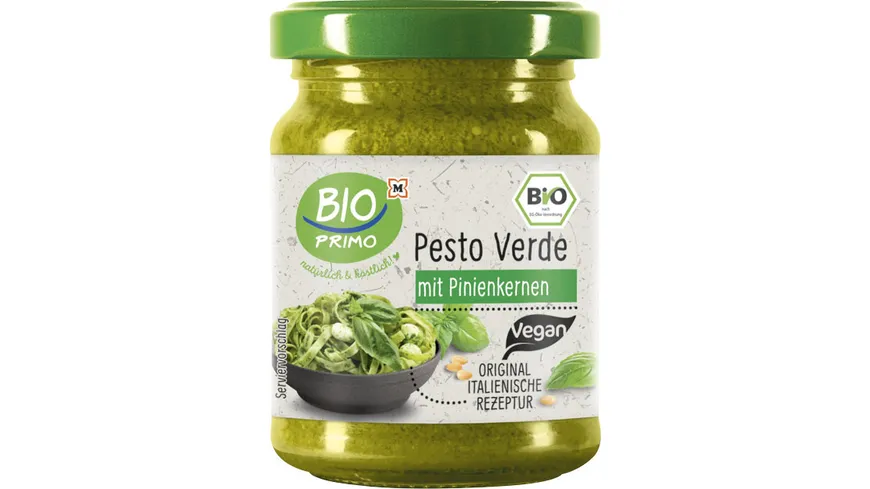 BIO PRIMO Bio Pesto Verde Pinienkerne 120 g