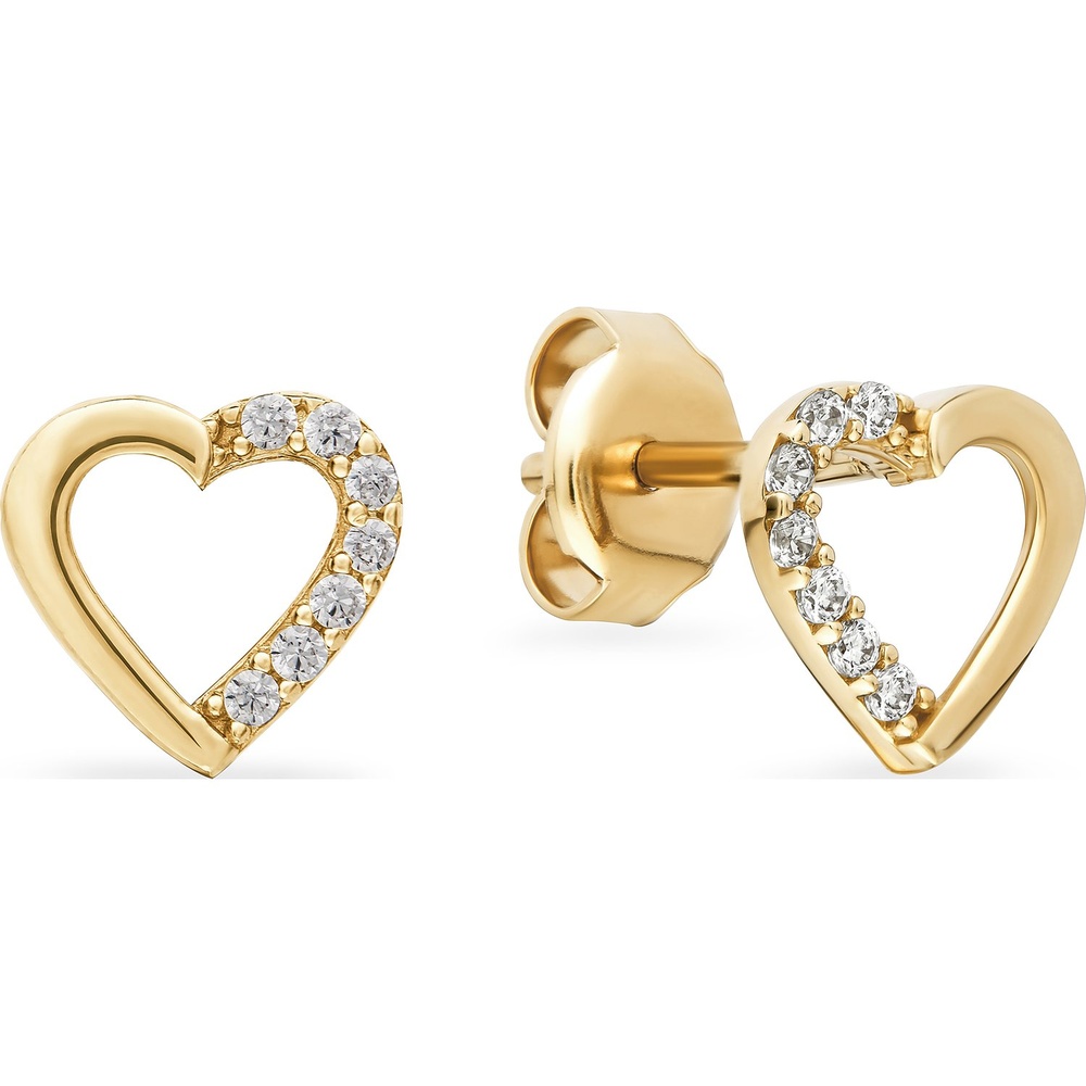 FAVS Boucles d'oreilles à fermoir à poussette 585 Or jaune Boucles d'oreilles