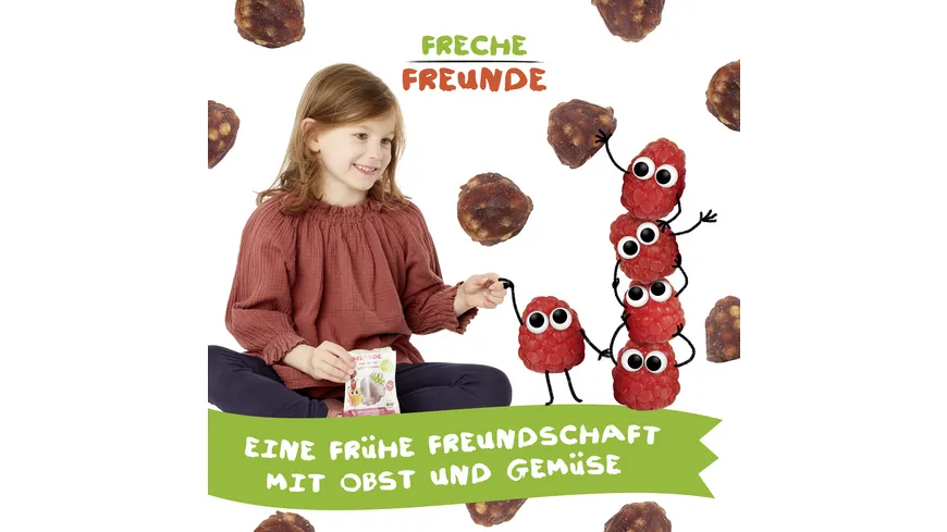 Freche Freunde Bio Fruchtgummi Apfel-Himbeere mit Reispops 30 g