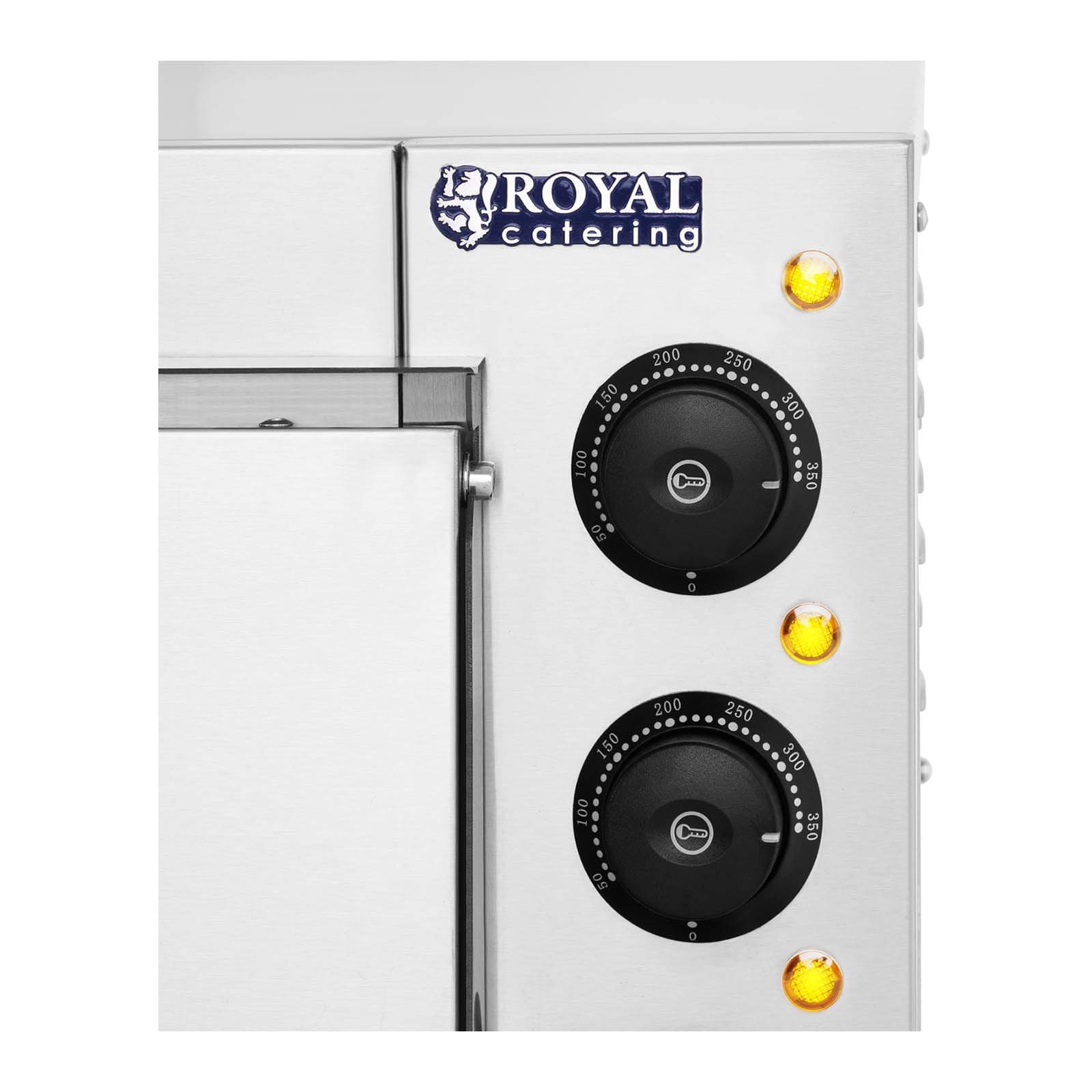 Royal Catering Pizzaofen PIEC DO PIZZY - Pizzaofen - Hochtemperatur-Edelstahl-Pizzabäcker