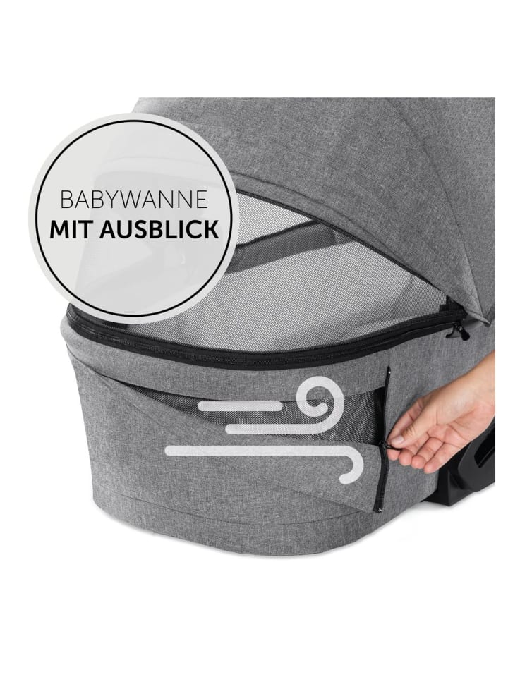 Hauck Kombi-Kinderwagen Vision X Duoset Silver in grau günstig kaufen onesize