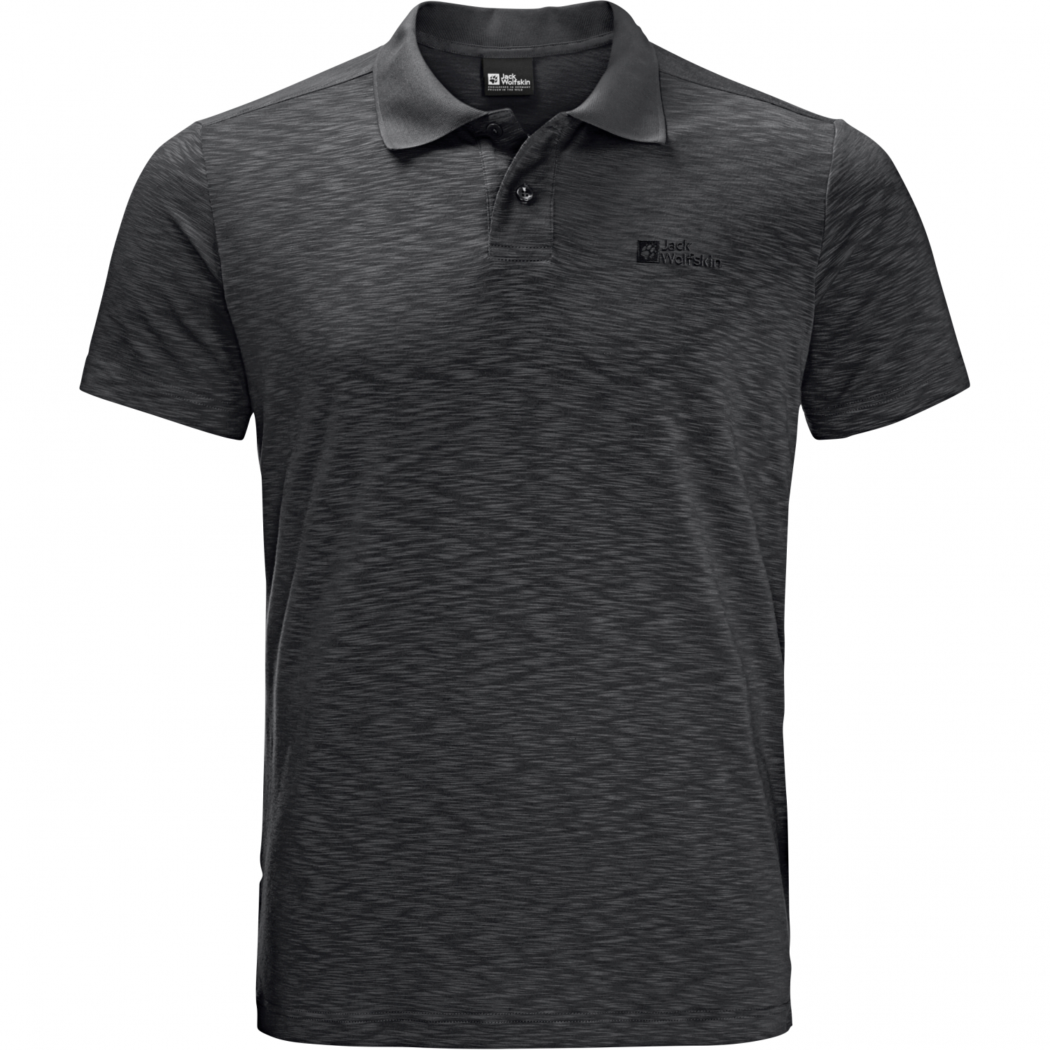 Jack Wolfskin Herren Poloshirt Travel (schwarz)