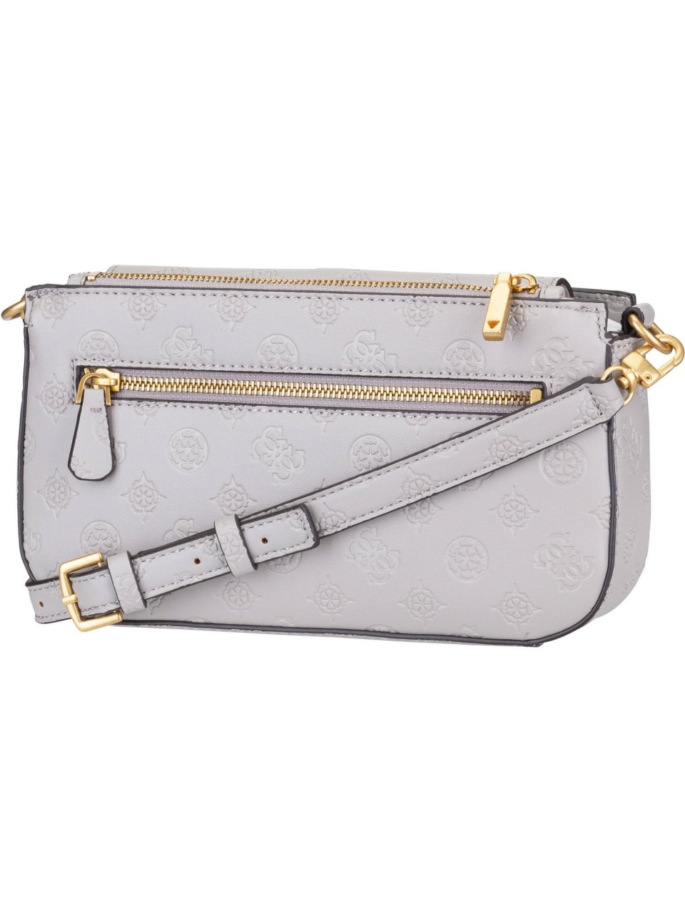 GUESS Handtaschen taupe Logo Blindprägung
