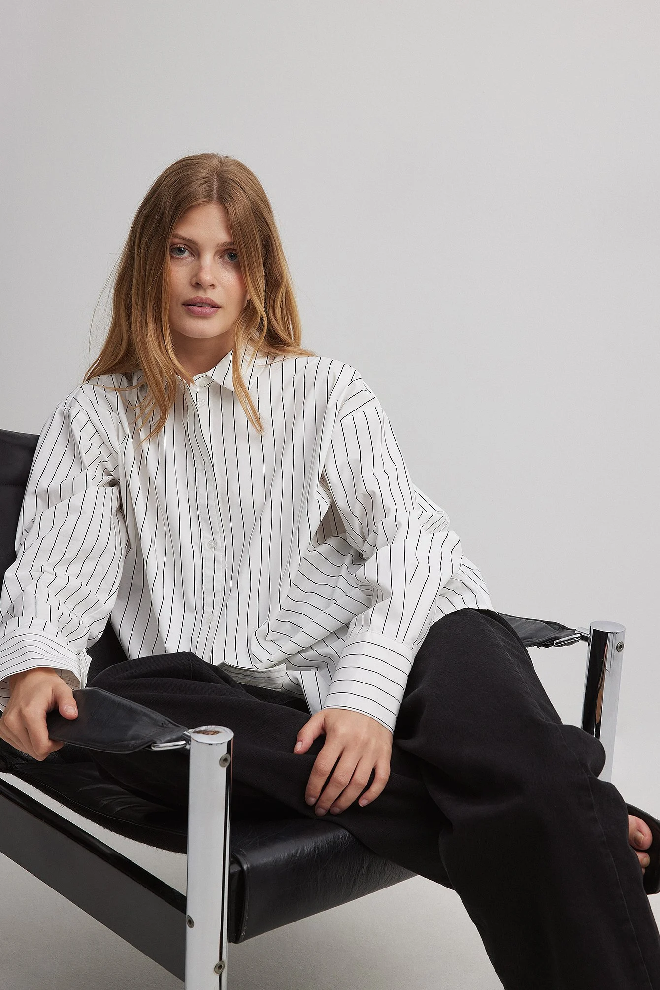 Oversized Baumwollhemd