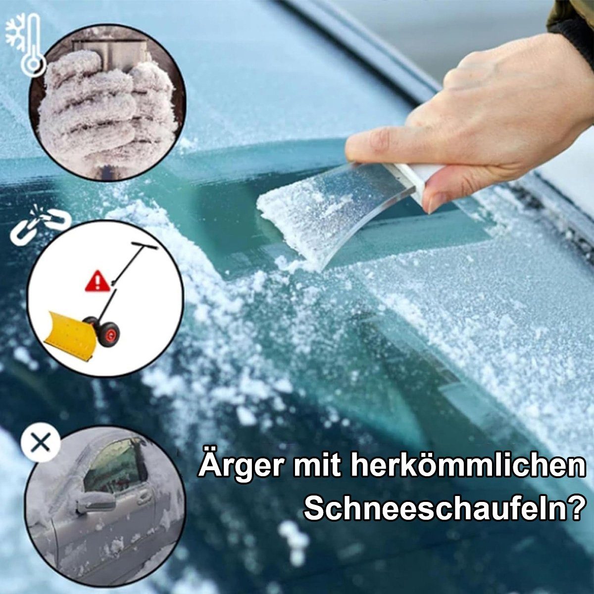 Yoyaxi Heizgerät Tragbarer Auto-Mikrowellen-Enteiser:Enteisung,Erwärmung,360°-Enteisung, Am Fahrzeug montierter Enteiser,der mit der gleichen Frequenz vibriert
