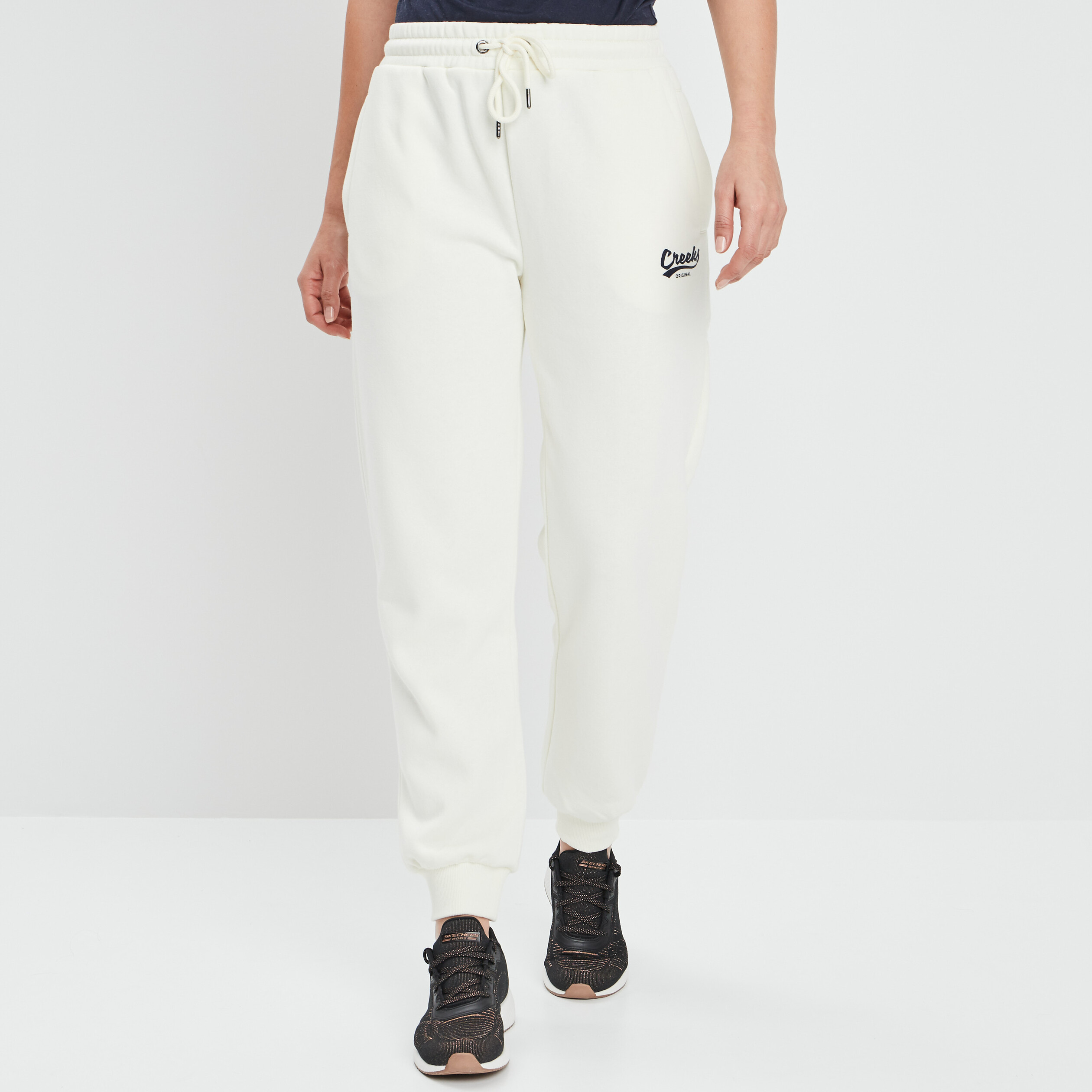 Pantalon jogging droit sable femme | La Halle