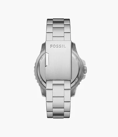 Fossil Uhr Fossil Blue GMT Edelstahl