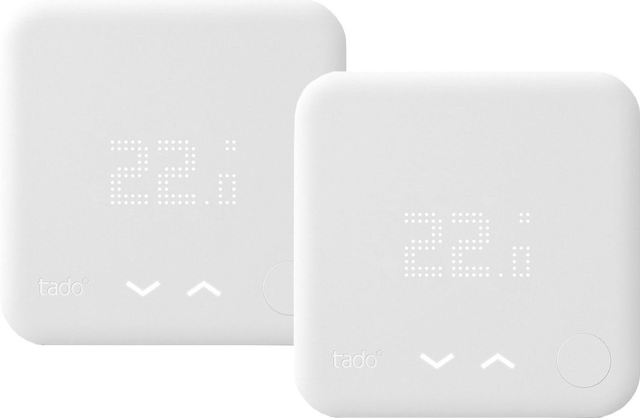 Tado Raumthermostat Smart Thermostat (verkabelt) 2er Set, (Set, 2-St)