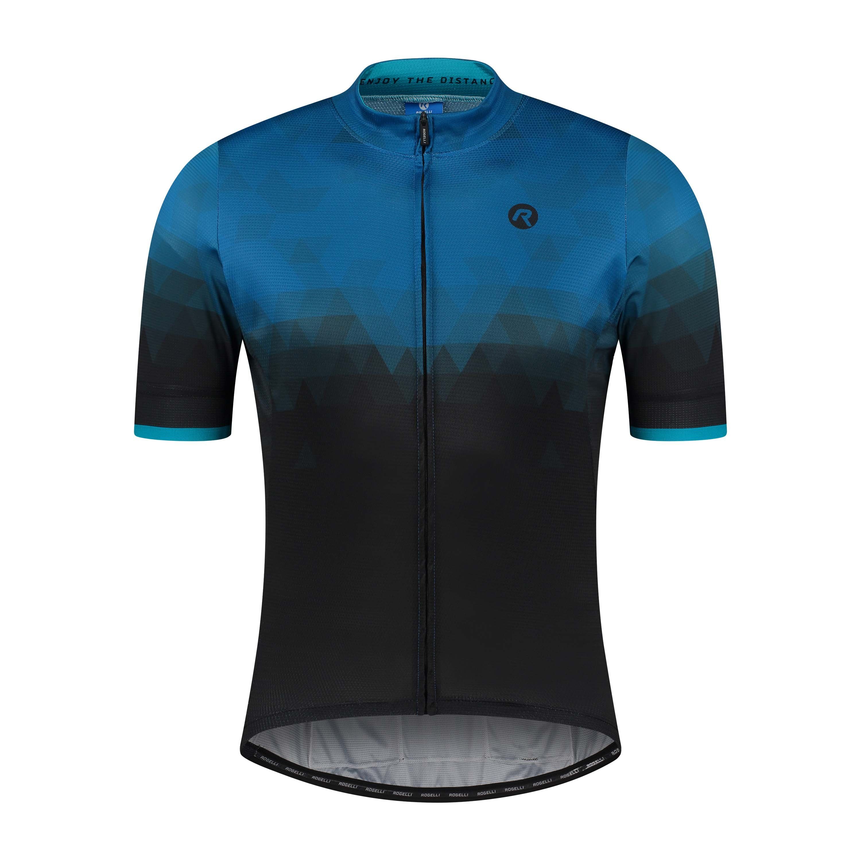 Rogelli Sphere Schwarz/Blau Herren Radtrikot Kurzarm