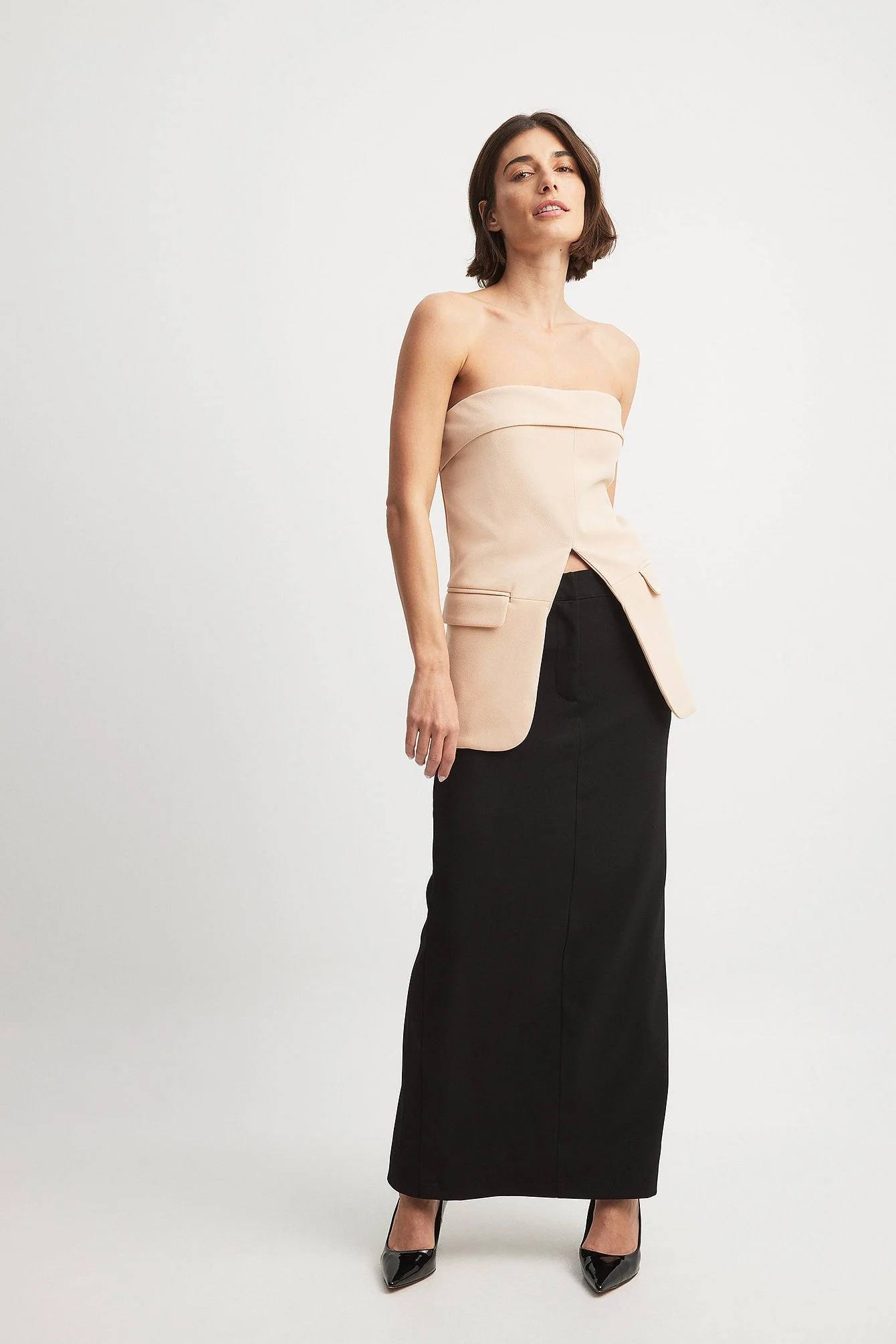 Tailliertes Bandeau-Oberteil
