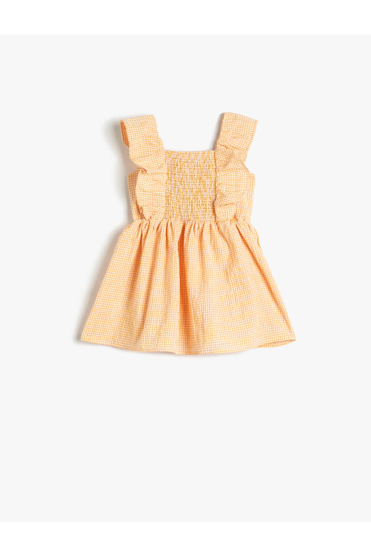 Koton  Kleid mit Rüschen, Gipe und detailliertem Gingham-Muster