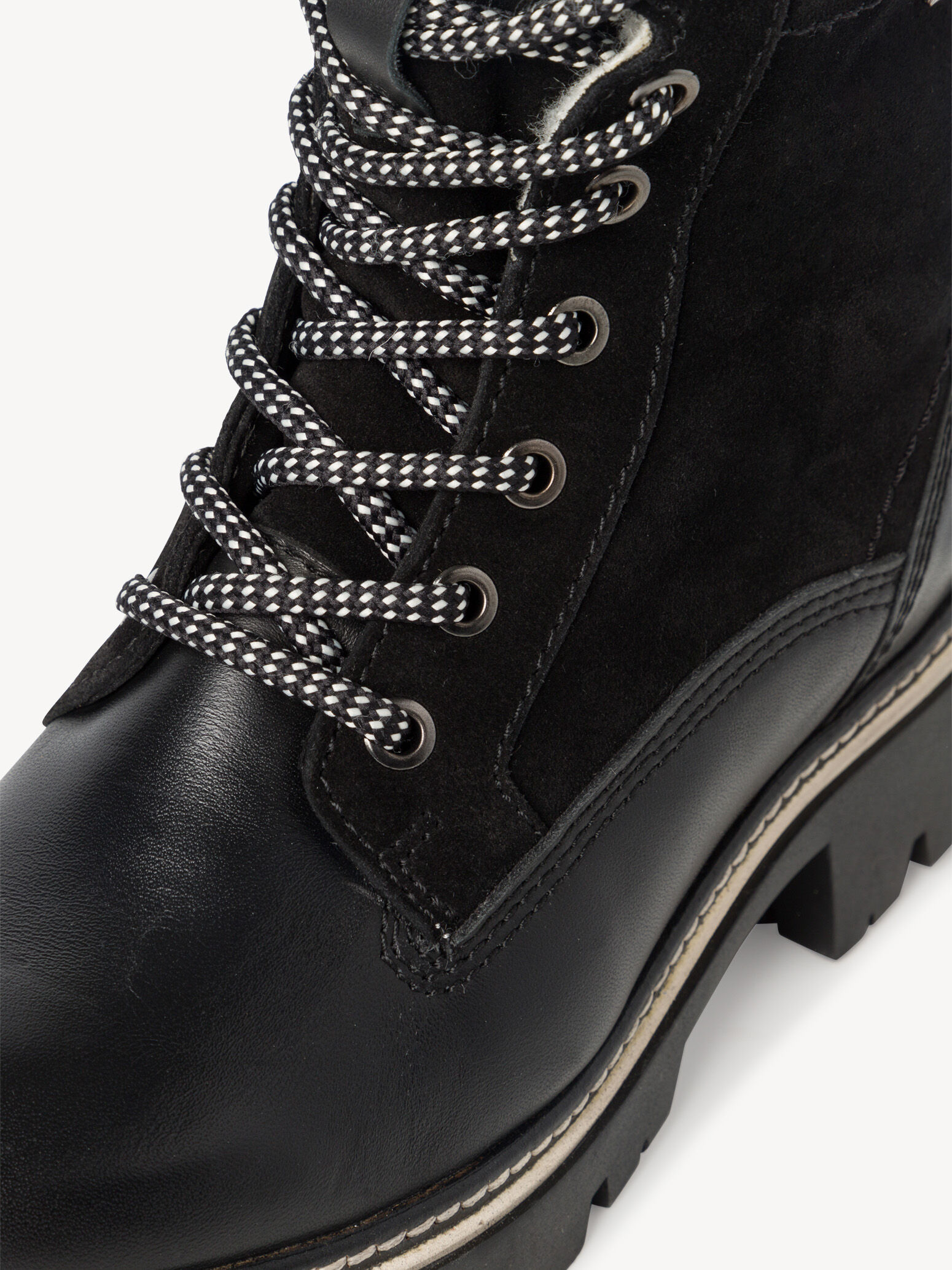 Bottine en cuir - noir doublure chaude
