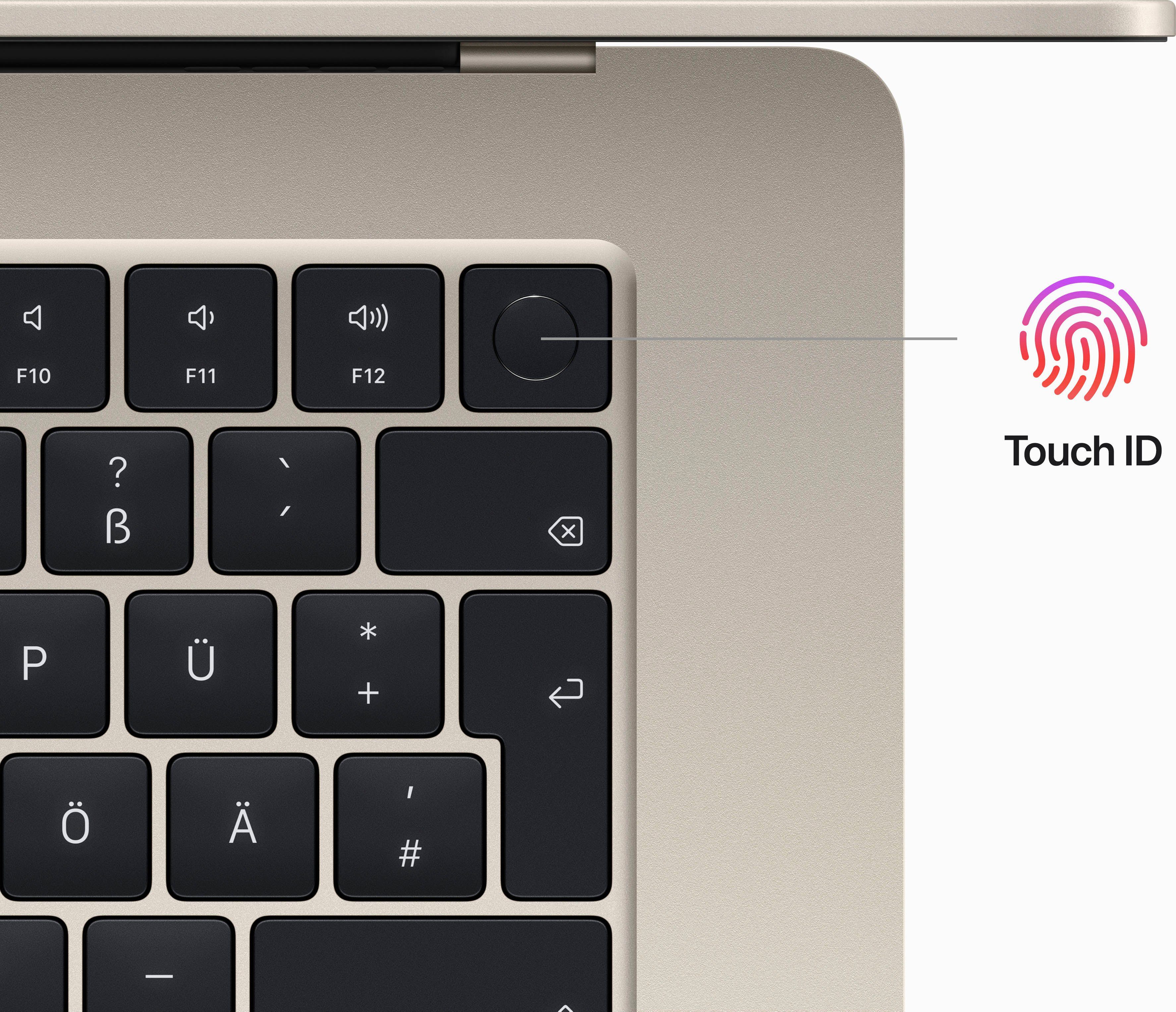Apple CTO MBA15 Z18R M2 8/10 16/512 DE Notebook (38,91 cm/15,3 Zoll, Apple M2, 10-Core GPU, 512 GB SSD)