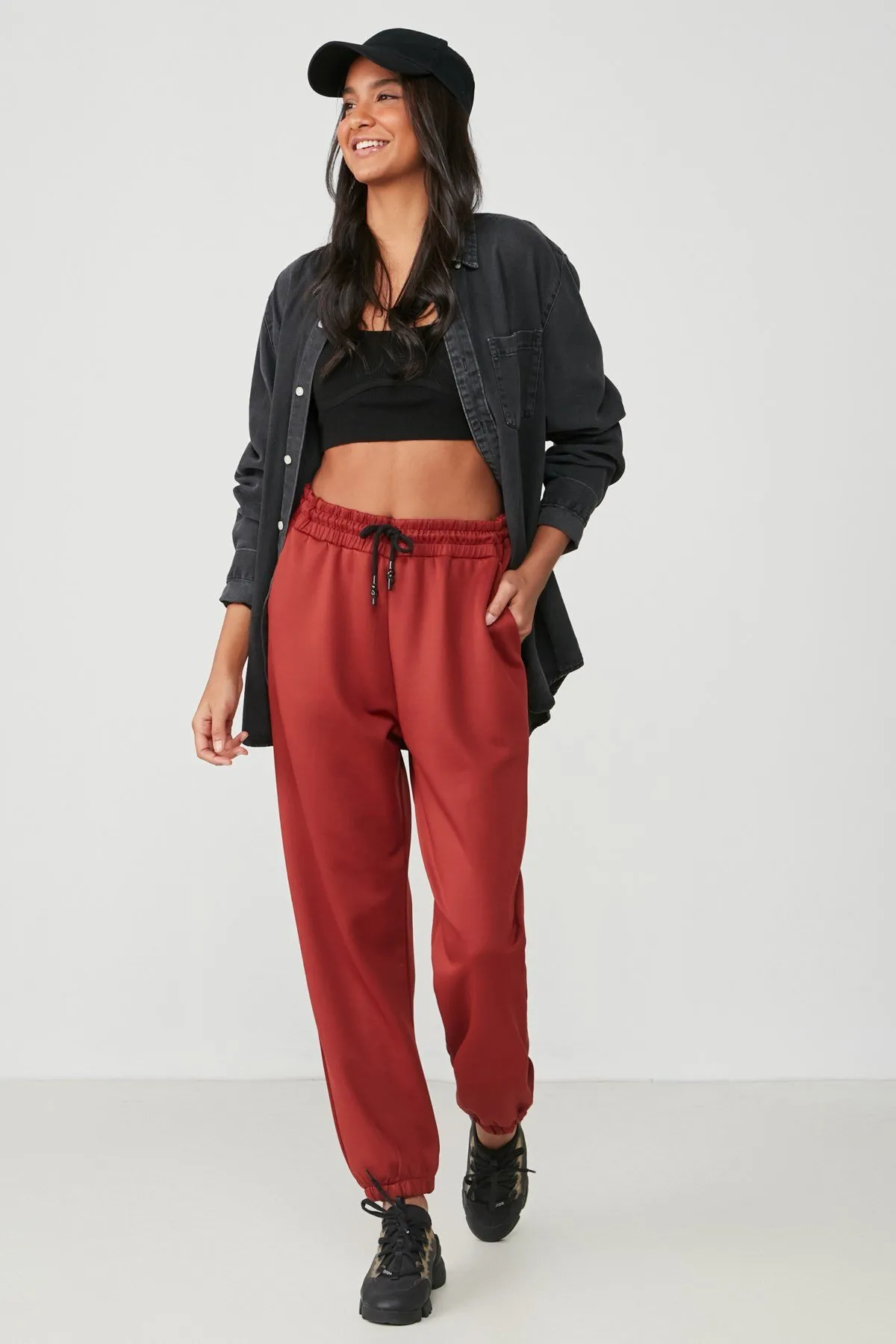 C&City  Jogger Elastic Sports Jogginghose 806 Tile
