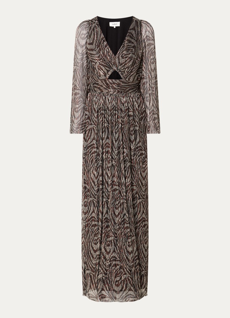 ba&sh  Gaelle maxi jurk met cut-out detail en lurex