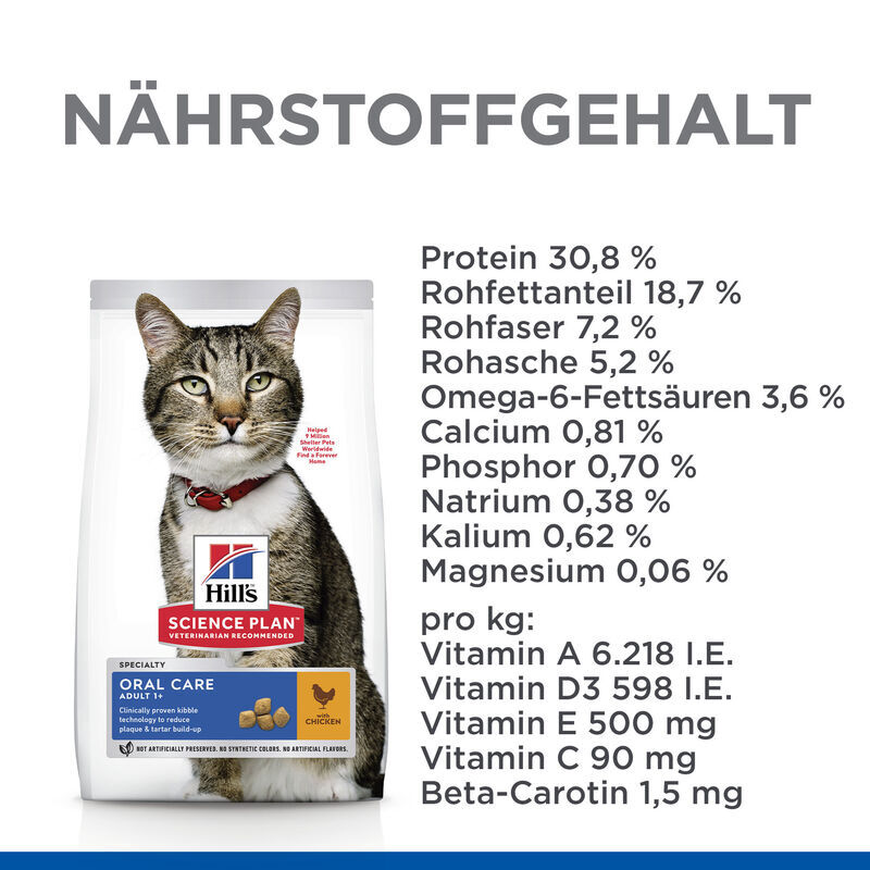 Hill's Trockenfutter Hill's Feline Science Plan Adult Oral Care 2x7 kg