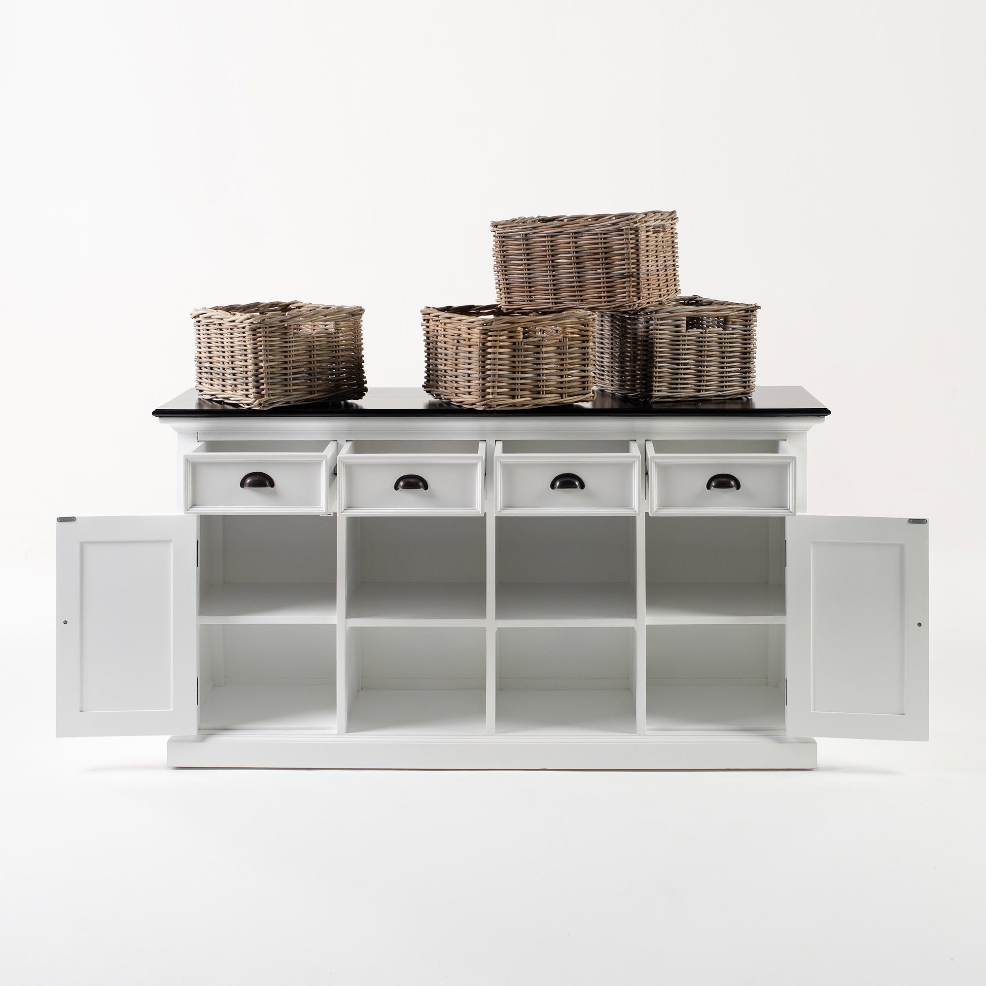 Novasolo Buffet Halifax Contrast Buffetschrank mit 4 Körben