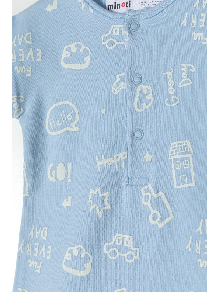 Minoti 4er. Set: Strampler 24babypack4 in hellblau günstig kaufen