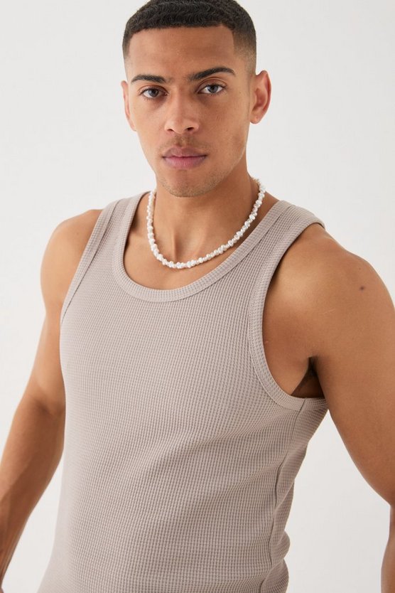 Tanktop in Waffeloptik