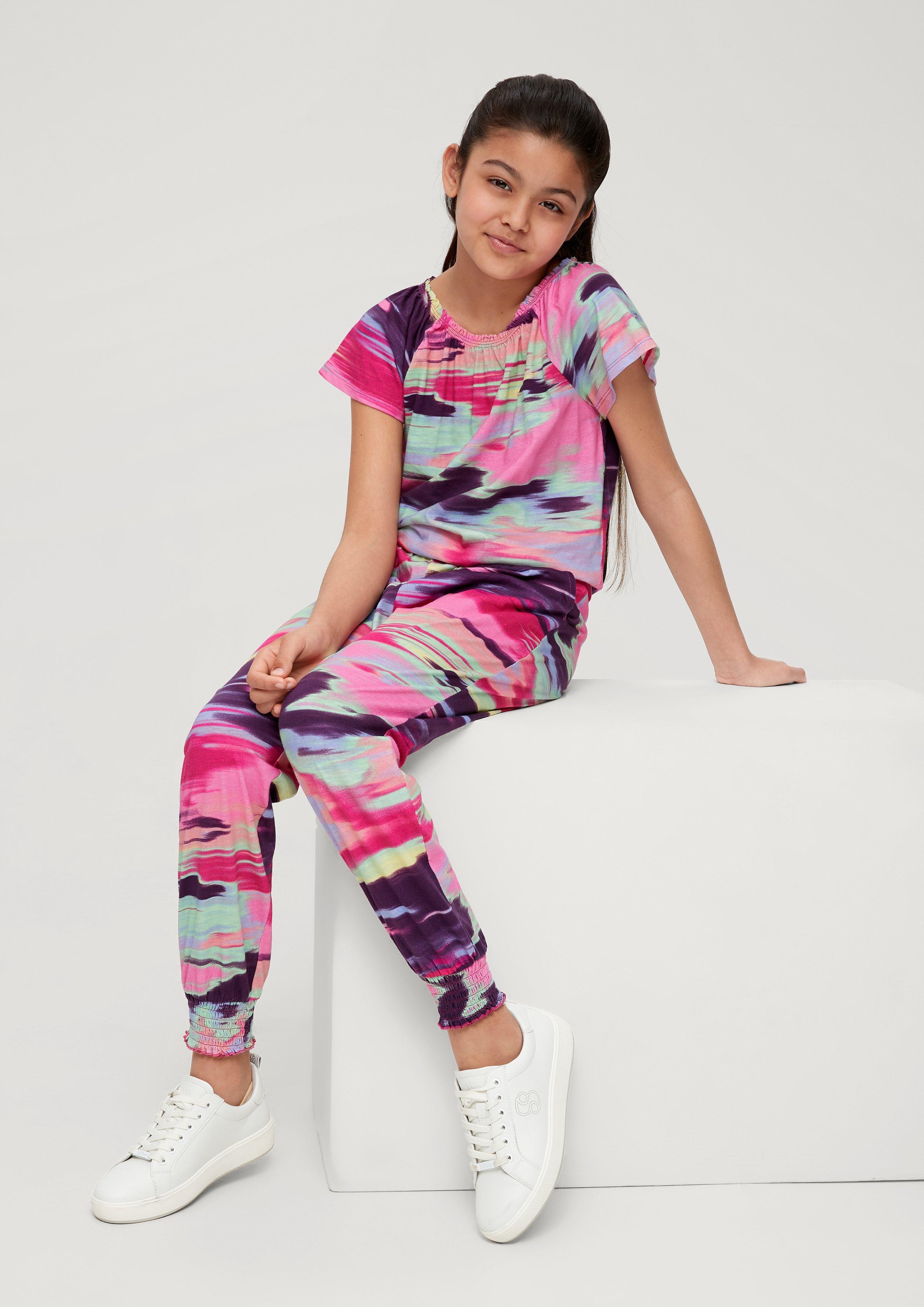 Overall mit abstraktem Print  2130489-44A3