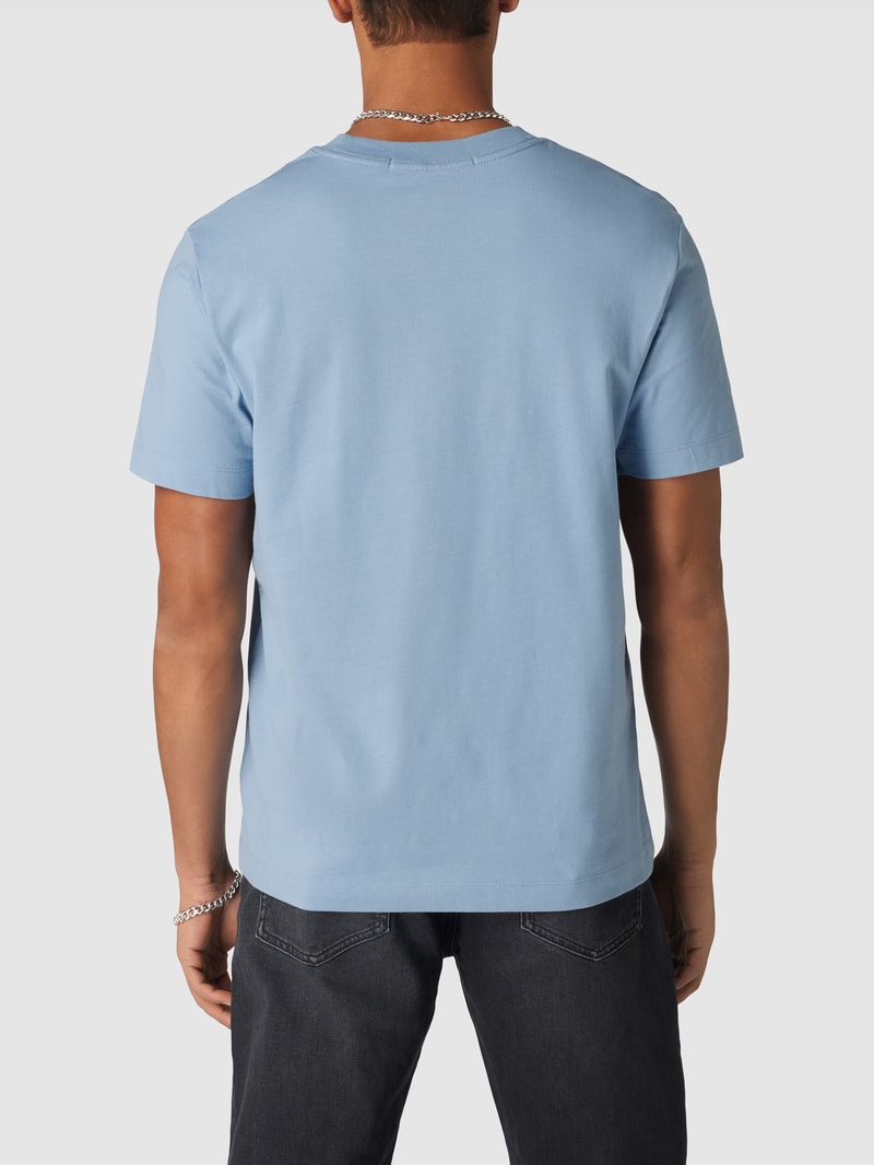 T-Shirt aus Baumwolle Modell 'ADDRESS' in hellblau