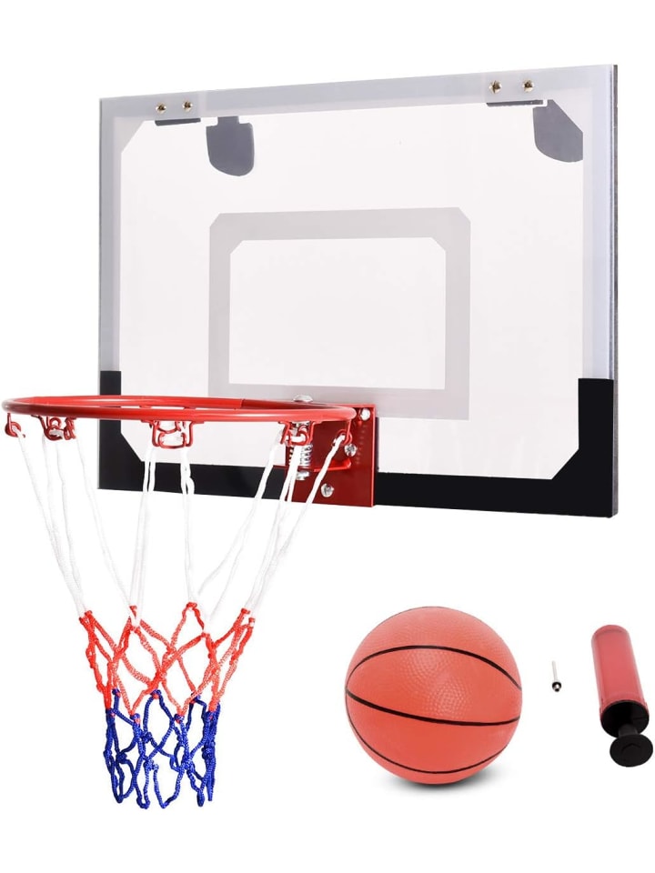 COSTWAY Baketballkorb Indoor in Rot günstig kaufen 46 cm