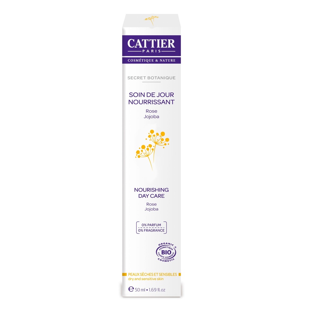 cattier Soin de Jour Nourrissant - Secret Botanique - Peaux Sèches - 50ml Soins visage