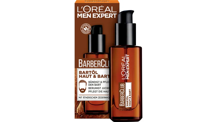L'oréal Men Expert Barber Club Bartöl für Haut und Bart 30ml mit ätherischem Zedernholzöl 30 ml