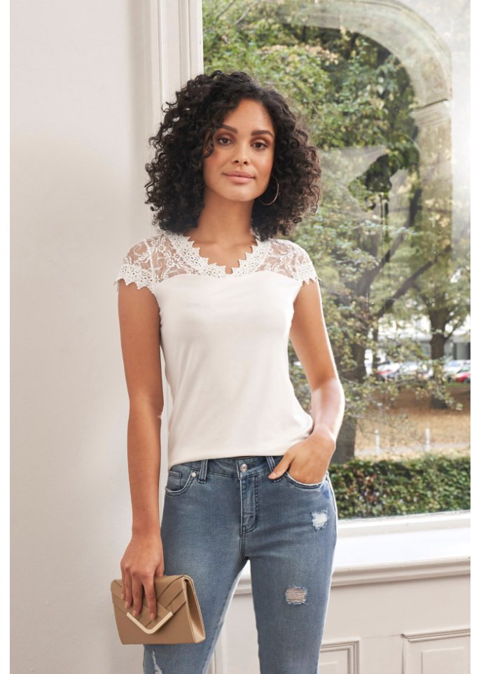 Shirt mit Spitze