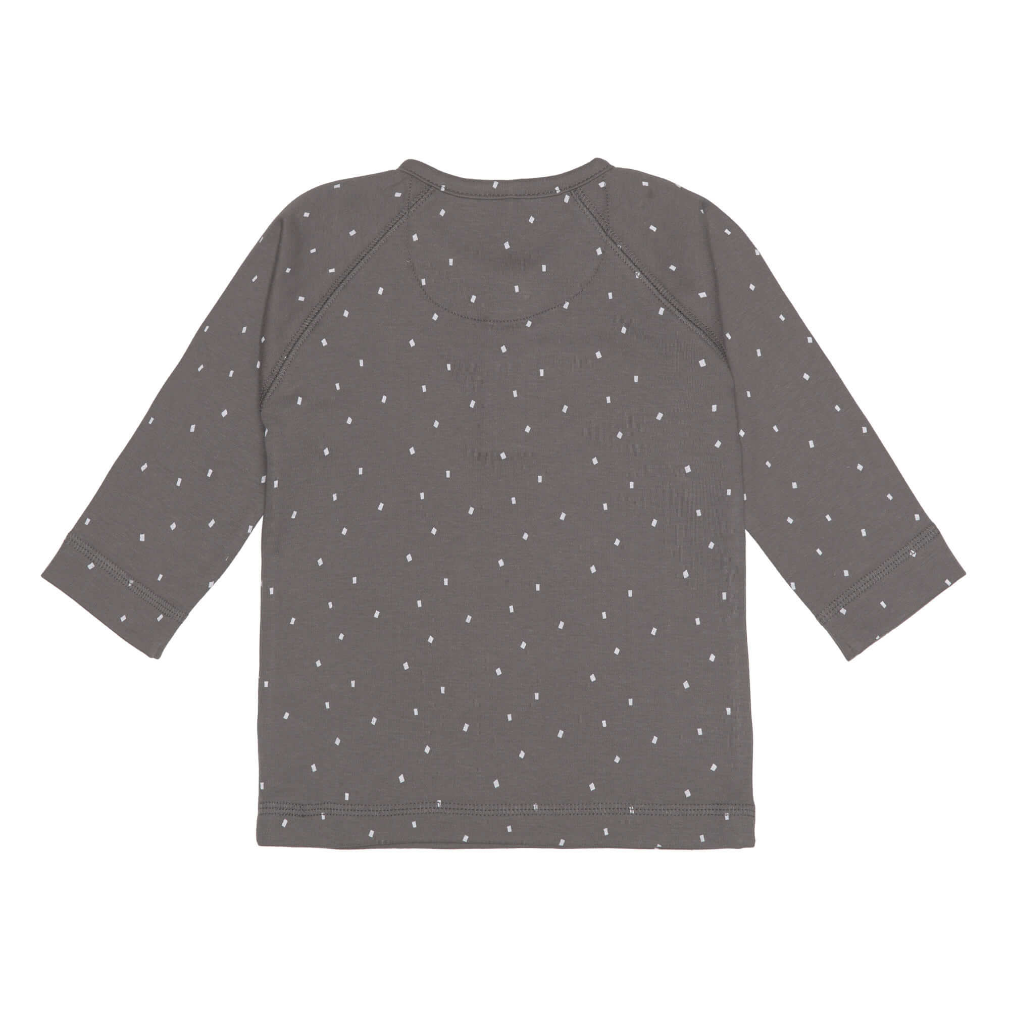 Baby Langarmshirts - Bio Baumwolle, Spots, Anthrazit