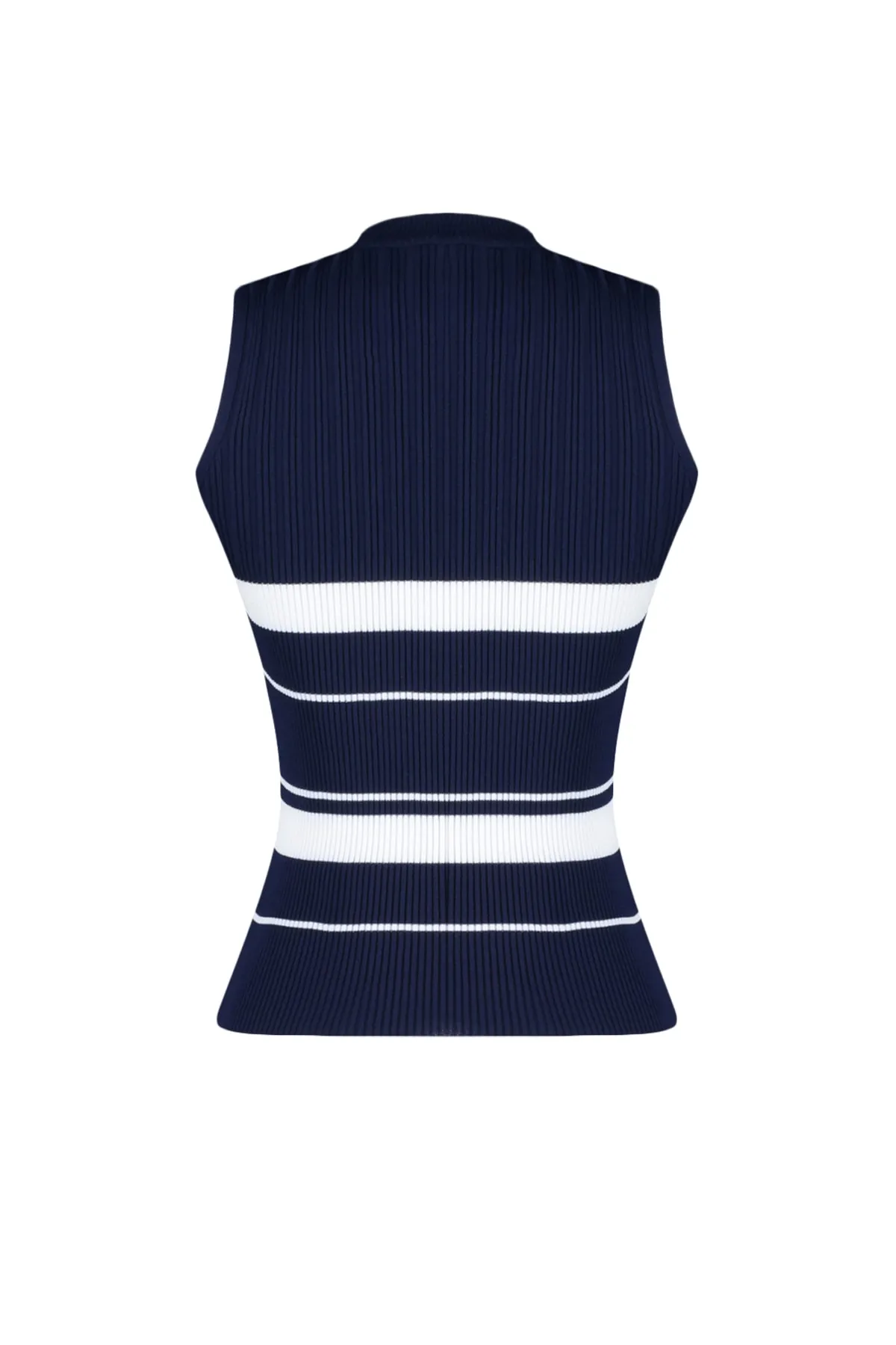 Trendyol Collection  Marineblaue Strickbluse mit Rundhalsausschnitt TWOSS21BZ0370