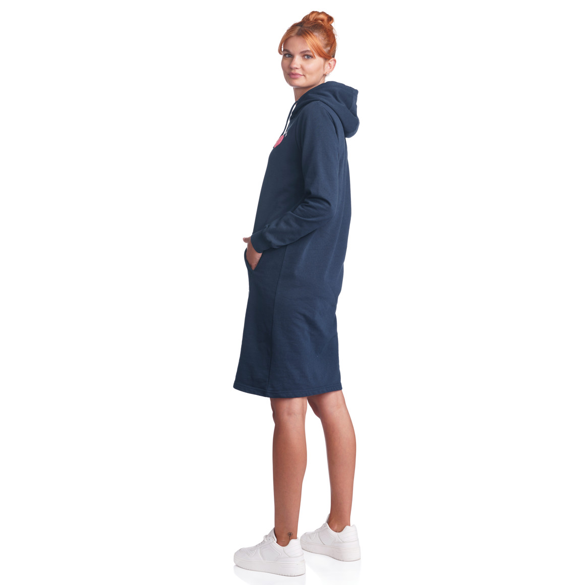 Damen Sweatkleid mit appliziertem Herz