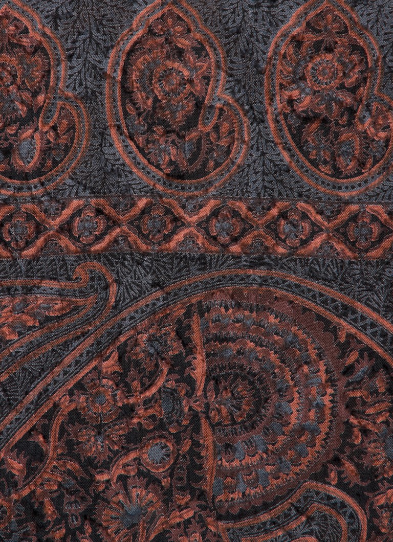 Antik Batik Tajaro midi tunic dress with paisley design and tie belt