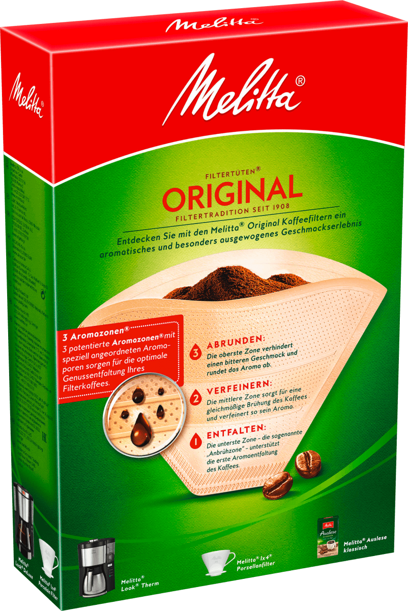 Kaffee-Filtertüten Original 1x4 Aroma naturbraun, 80 St